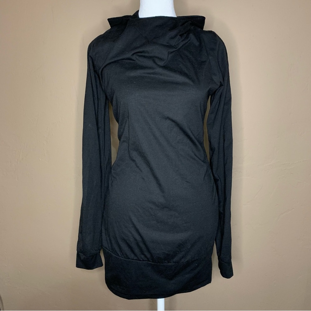 Little Black Hooded Dress